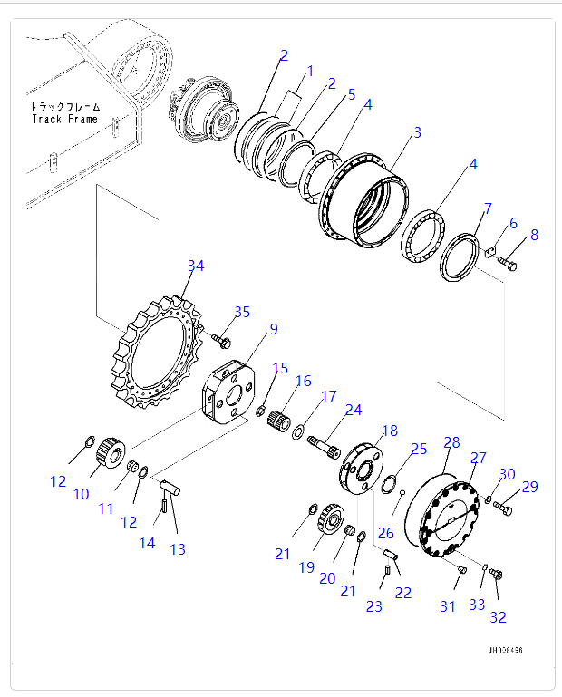PC490-10 行走牙箱 PC490-10 行走牙箱