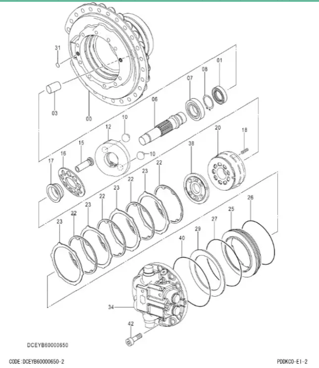 ZX350-5A 行走总成(2) ZX350-5A 行走总成(2)