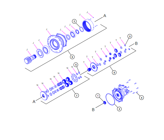 E307E2 回转总成 E307E2