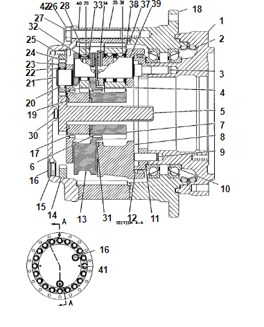 E325B 行走牙箱 E325B