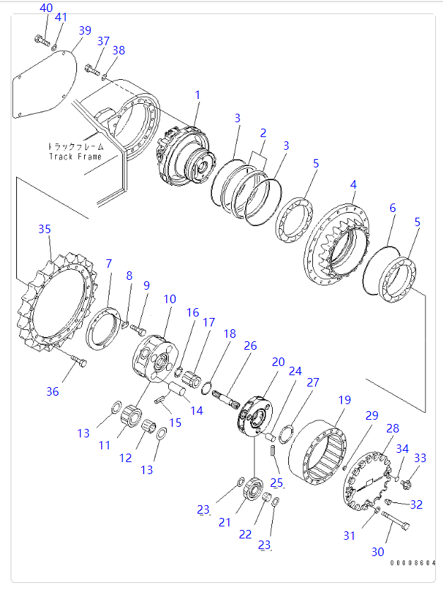 PC200-8 PC200-7 行走总成 PC200-8 PC200-7 行走总成