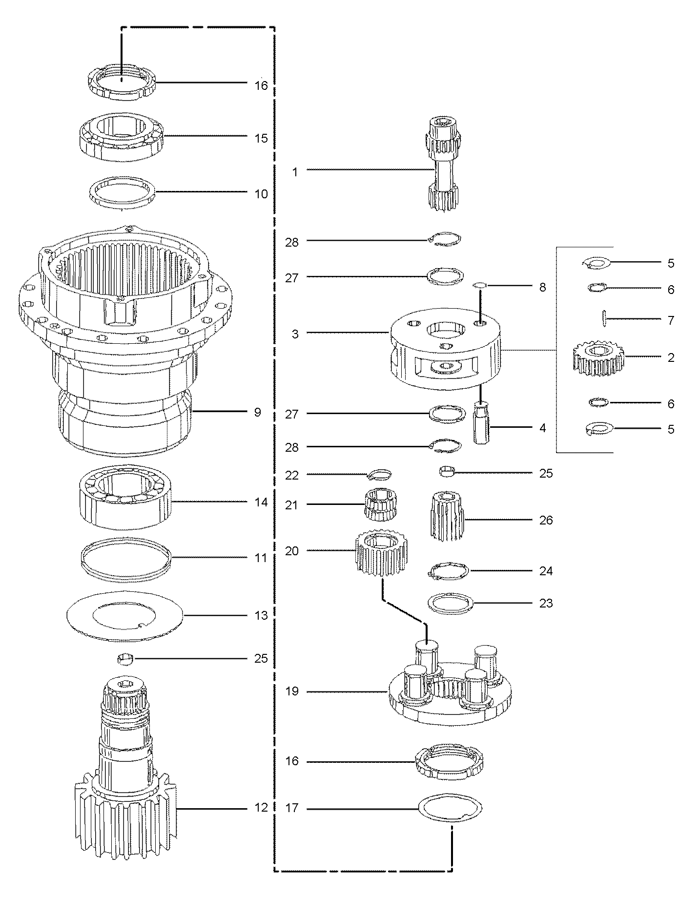 M315带连接盖 回转牙箱(2) M315带连接盖 回转牙箱(2)