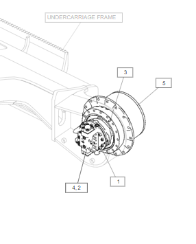 E320GC 行走总成 E320GC