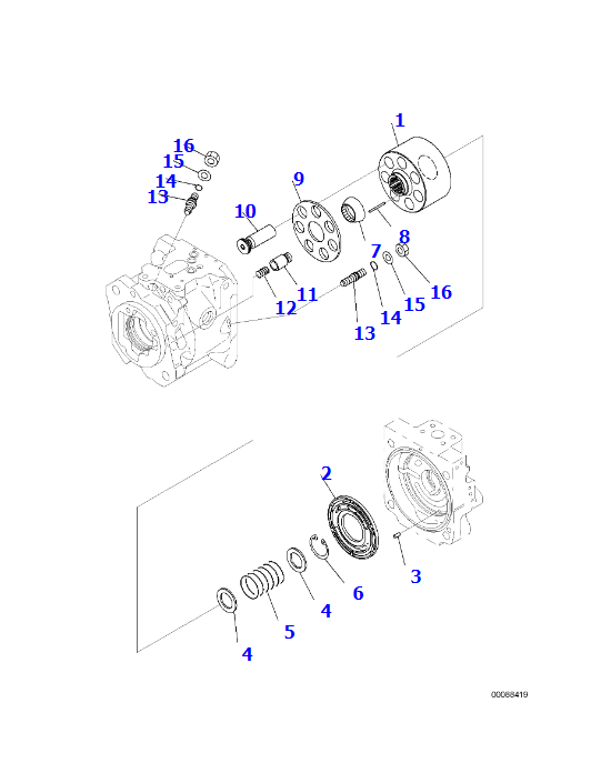 WB93,WB97液压泵(2) WB93,WB97液压泵(2)