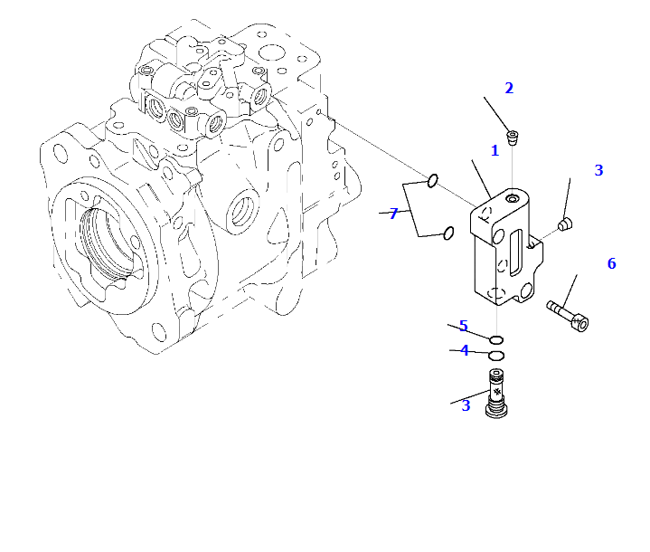 WB93,WB97液压泵(5) WB93, WB97液压泵(5)